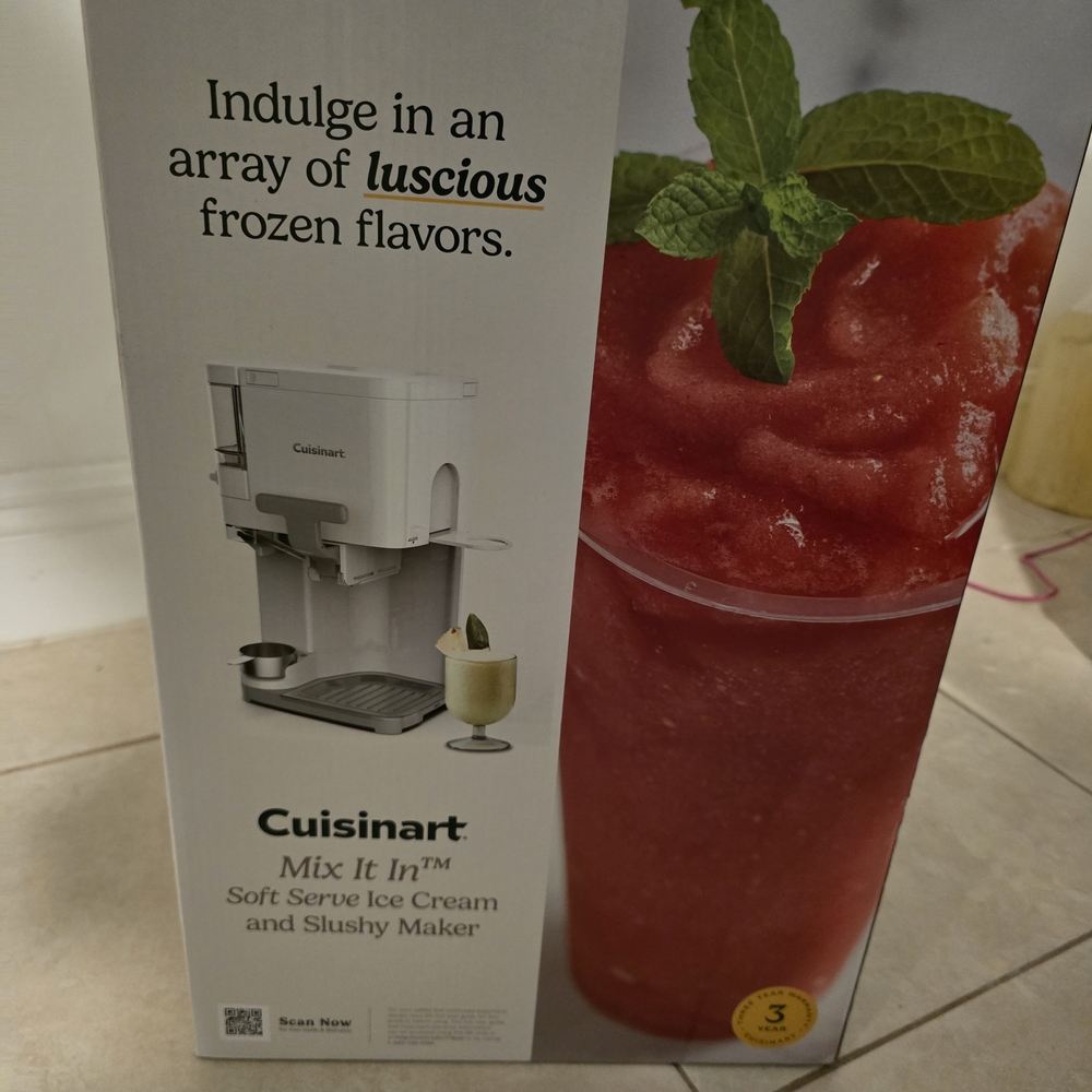Cuisinart Soft Serve Ice Cream and Slushy Maker - White